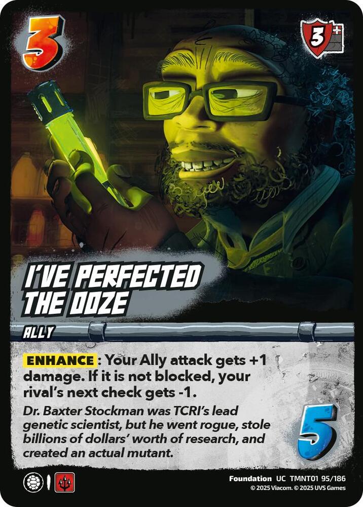 UniVersus Teenage Mutant Ninja Turtles I've Perfected the Ooze TMNT01 95/186 Uncommon Near Mint