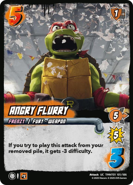 UniVersus Teenage Mutant Ninja Turtles Angry Flurry TMNT01 101/186 Uncommon Near Mint