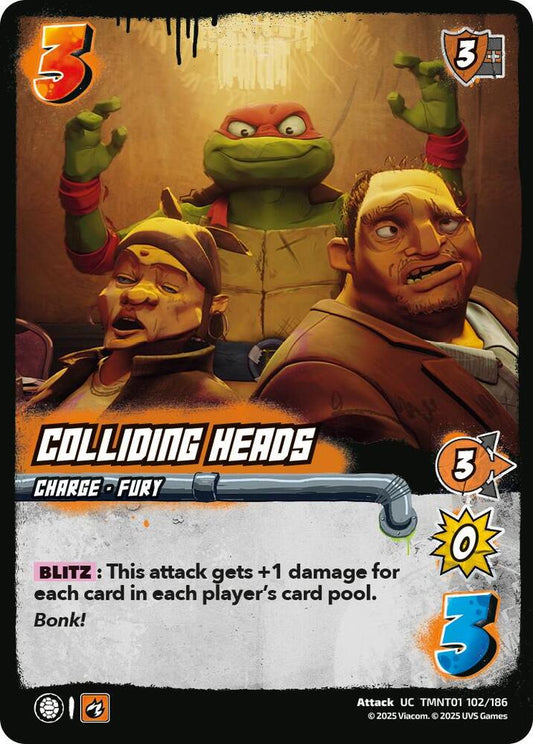 UniVersus Teenage Mutant Ninja Turtles Colliding Heads TMNT01 102/186 Uncommon