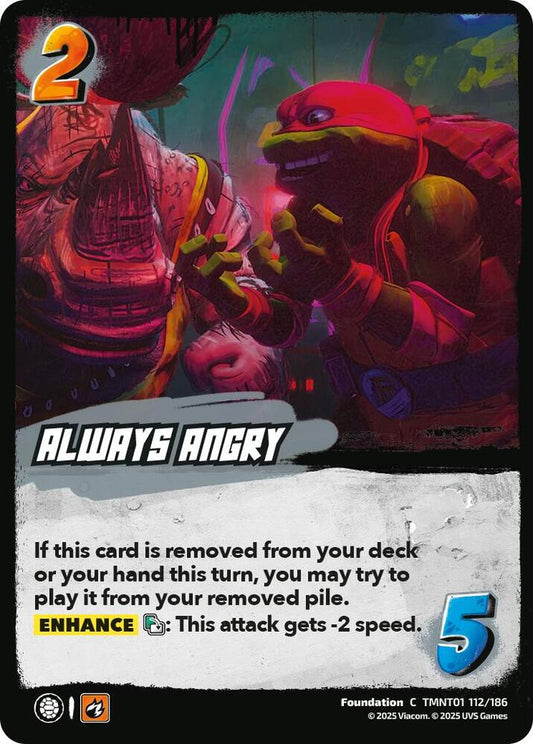 UniVersus Teenage Mutant Ninja Turtles Always Angry TMNT01 112/186 Common