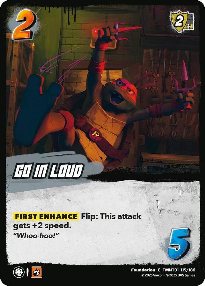 UniVersus Teenage Mutant Ninja Turtles Go In Loud TMNT01 115/186 Common Near Mint