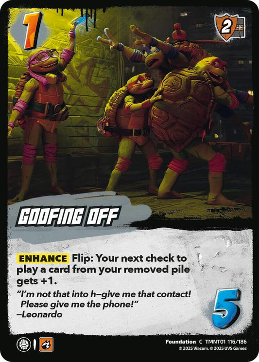 UniVersus Teenage Mutant Ninja Turtles Goofing Off TMNT01 116/186 Common
