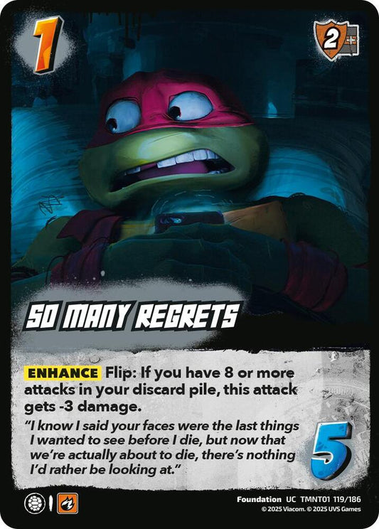 UniVersus Teenage Mutant Ninja Turtles So Many Regrets TMNT01 119/186 Uncommon