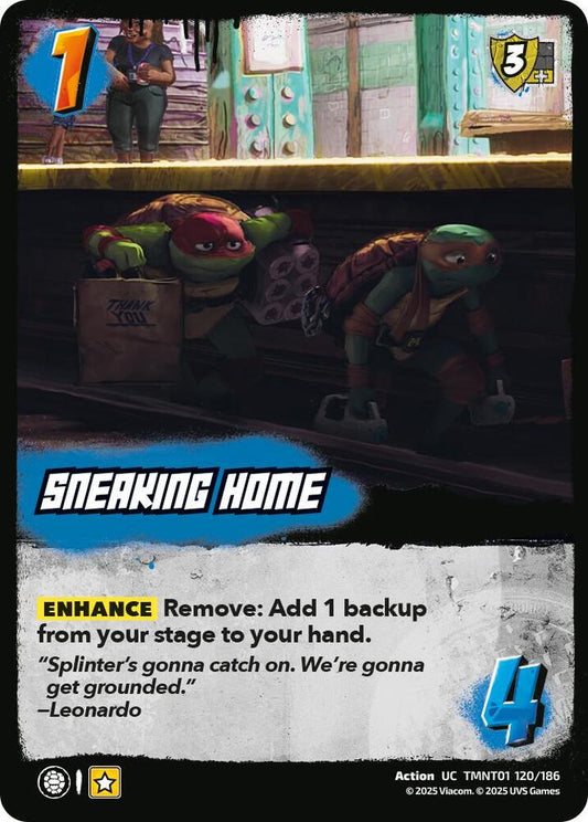 UniVersus Teenage Mutant Ninja Turtles Sneaking Home TMNT01 120/186 Uncommon Near Mint