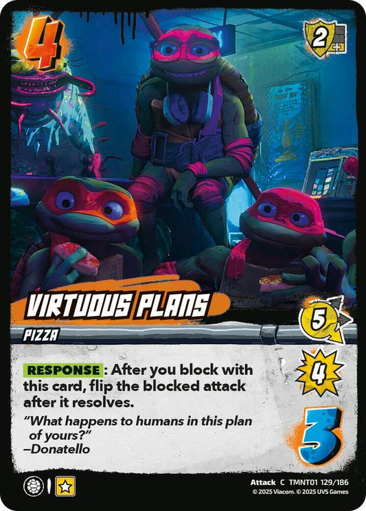 UniVersus Teenage Mutant Ninja Turtles Virtuous Plans TMNT01 129/186 Common