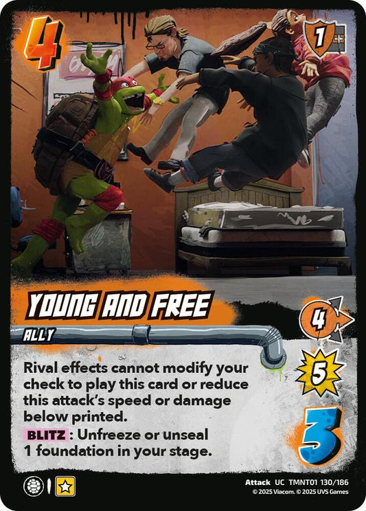 UniVersus Teenage Mutant Ninja Turtles Young and Free TMNT01 130/186 Uncommon