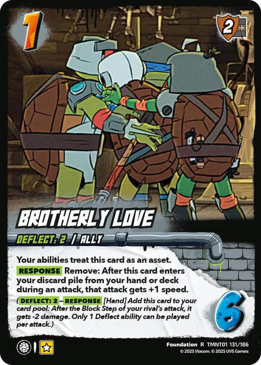 UniVersus Teenage Mutant Ninja Turtles Brotherly Love TMNT01 131/186 Rare Near Mint Foil