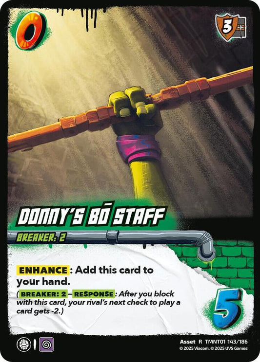UniVersus Teenage Mutant Ninja Turtles Donny's Bo Staff TMNT01 143/186 Rare