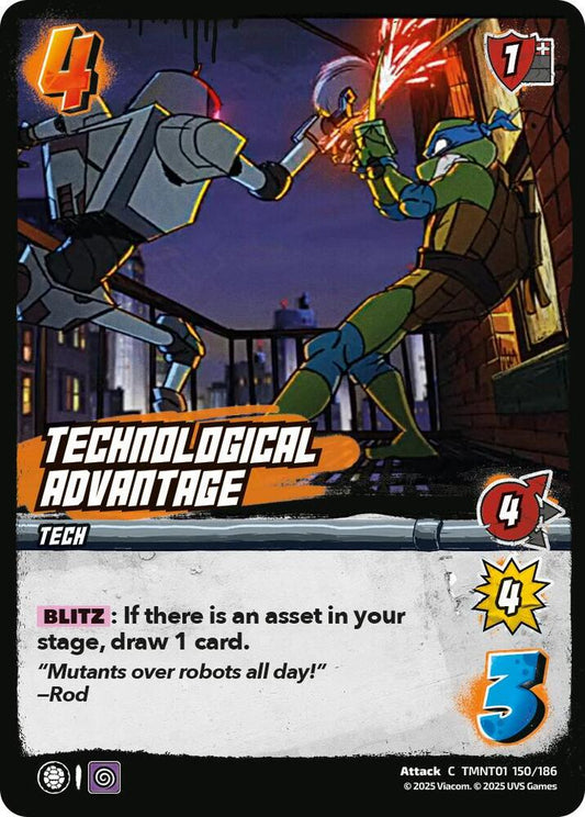 UniVersus Teenage Mutant Ninja Turtles Technological Advantage TMNT01 150/186 Common