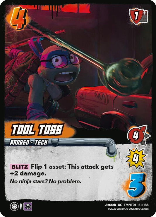 UniVersus Teenage Mutant Ninja Turtles Tool Toss TMNT01 151/186 Uncommon