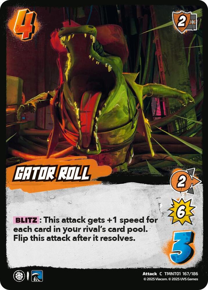 UniVersus Teenage Mutant Ninja Turtles Gator Roll TMNT01 167/186 Common Near Mint