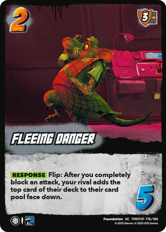 UniVersus Teenage Mutant Ninja Turtles Fleeing Danger TMNT01 176/186 Uncommon