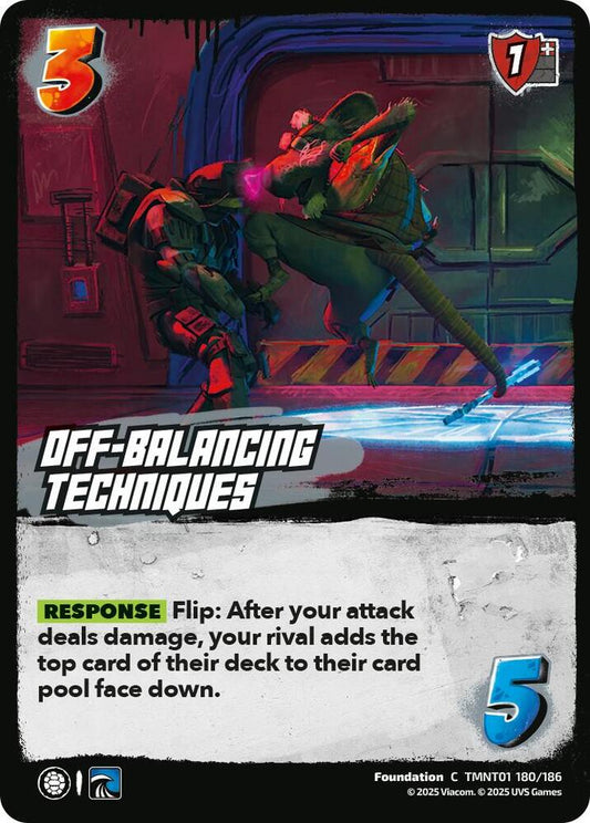 UniVersus Teenage Mutant Ninja Turtles Off-Balancing Techniques TMNT01 180/186 Common Near Mint