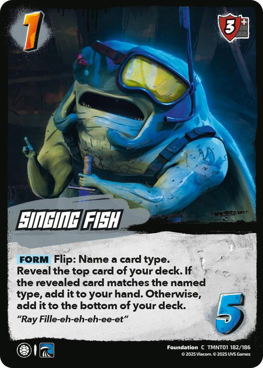 UniVersus Teenage Mutant Ninja Turtles Singing Fish TMNT01 182/186 Common Near Mint