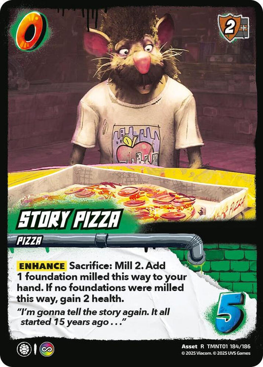 UniVersus Teenage Mutant Ninja Turtles Story Pizza TMNT01 184/186 Rare