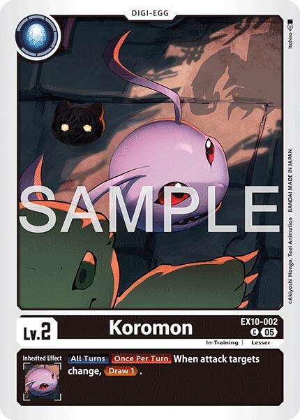 Digimon TCG Sinister Order Koromon EX10-002 C Common