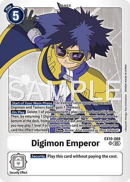 Digimon TCG Sinister Order Digimon Emperor EX10-068 SR Super Rare