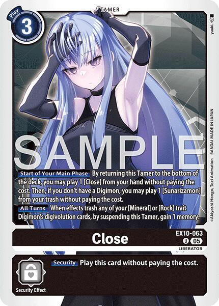Digimon TCG Sinister Order Close EX10-063 U Uncommon