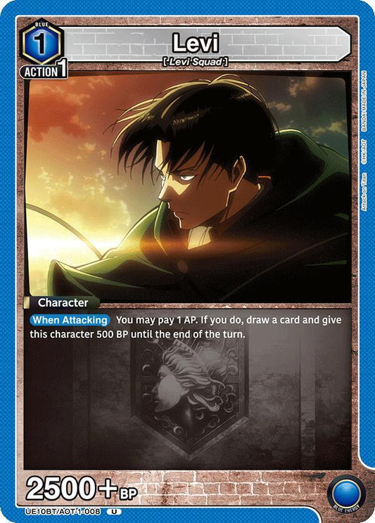 Union Arena UE10BT: Attack on Titan Levi (008) UE10BT/AOT-1-008 Uncommon