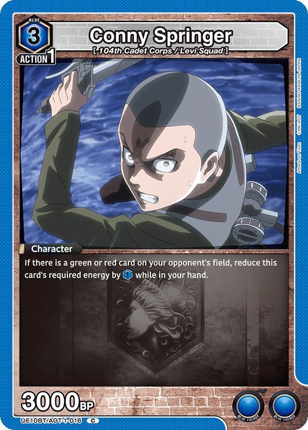 Union Arena UE10BT: Attack on Titan Conny Springer (016) UE10BT/AOT-1-016 Common Near Mint