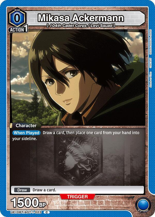 Union Arena UE10BT: Attack on Titan Mikasa Ackermann (023) UE10BT/AOT-1-023 Common