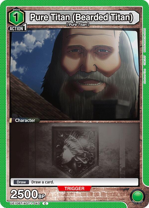 Union Arena UE10BT: Attack on Titan Pure Titan (Bearded Titan) UE10BT/AOT-1-043 Common Near Mint