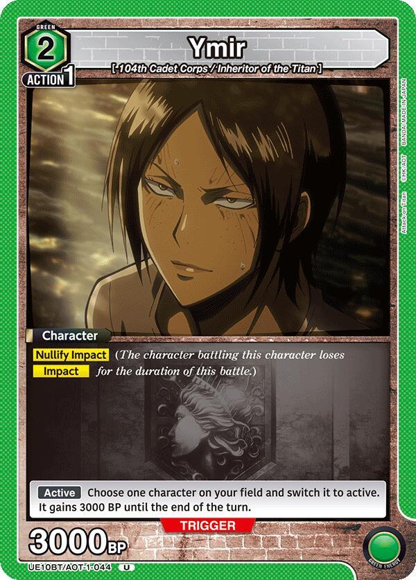 Union Arena UE10BT: Attack on Titan Ymir (044) UE10BT/AOT-1-044 Uncommon Near Mint