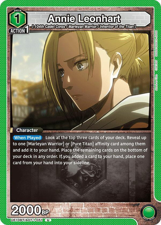 Union Arena UE10BT: Attack on Titan Annie Leonhart (051) UE10BT/AOT-1-051 Uncommon
