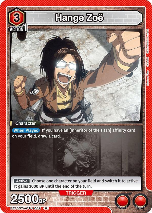 Union Arena UE10BT: Attack on Titan Hange Zoe (069) UE10BT/AOT-1-069 Rare