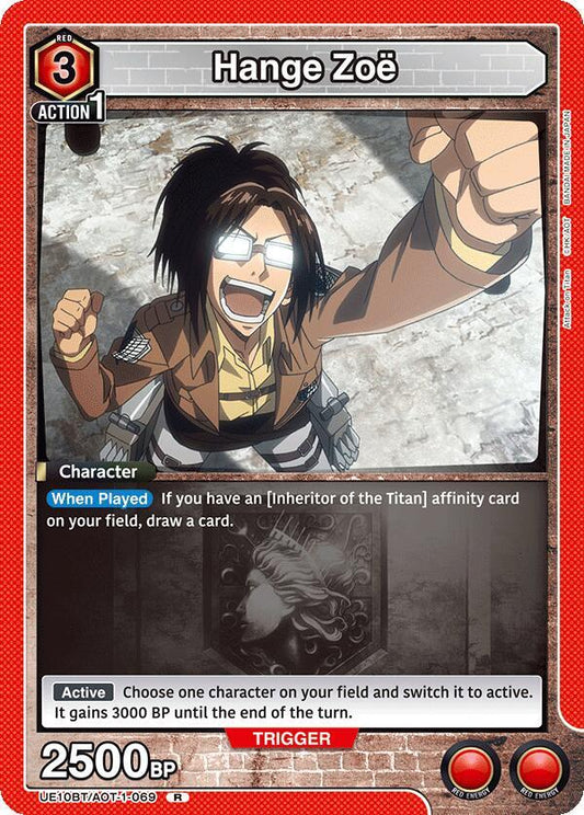 Union Arena UE10BT: Attack on Titan Hange Zoe (069) UE10BT/AOT-1-069 Rare