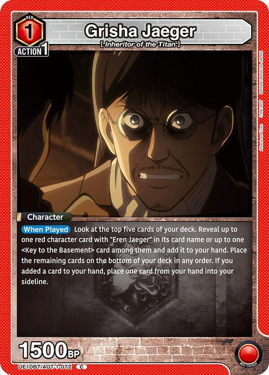Union Arena UE10BT: Attack on Titan Grisha Jaeger UE10BT/AOT-1-072 Common