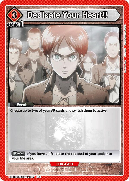 Union Arena UE10BT: Attack on Titan Dedicate Your Heart!! UE10BT/AOT-1-097 Uncommon