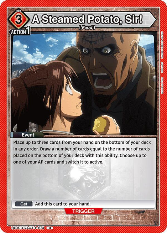 Union Arena UE10BT: Attack on Titan A Steamed Potato, Sir! UE10BT/AOT-1-100 Common