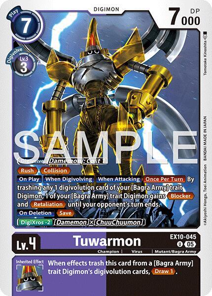 Digimon TCG Sinister Order Tuwarmon EX10-045 U Uncommon