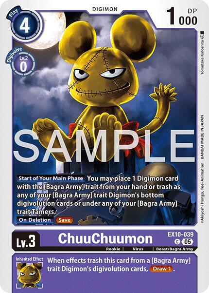 Digimon TCG Sinister Order ChuuChuumon EX10-039 C Common