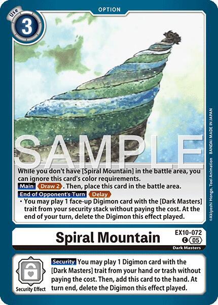 Digimon TCG Sinister Order Spiral Mountain EX10-072 C Common