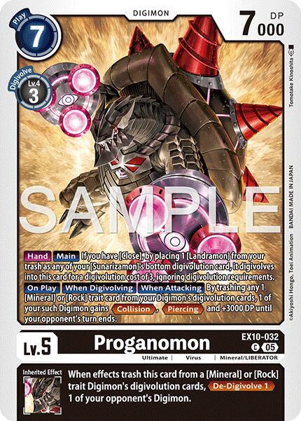 Digimon TCG Sinister Order Proganomon EX10-032 C Common