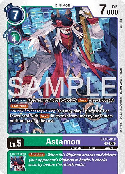 Digimon TCG Sinister Order Astamon EX10-018 R Rare