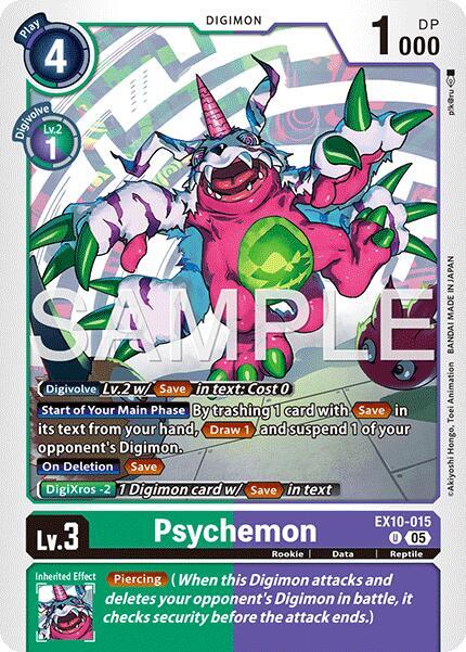 Digimon TCG Sinister Order Psychemon EX10-015 U Uncommon