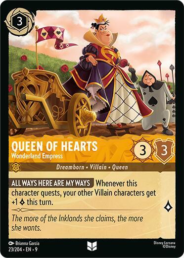 Disney Lorcana Fabled Queen of Hearts - Wonderland Empress 23/204 Uncommon