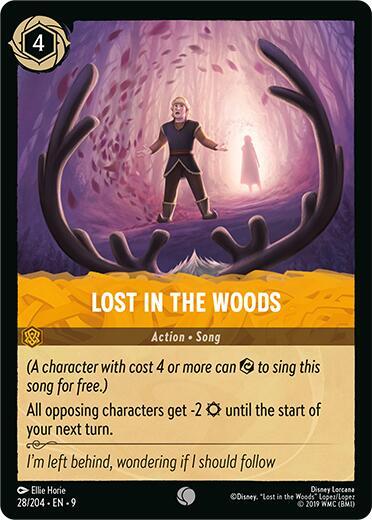 Disney Lorcana Fabled Lost in the Woods 28/204 Common Cold Foil