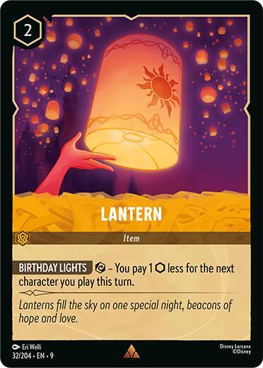 Disney Lorcana Fabled Lantern 32/204 Rare