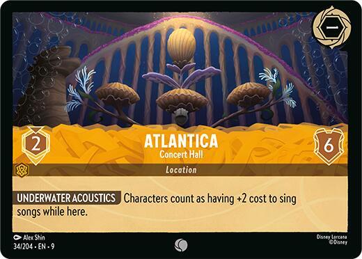 Disney Lorcana Fabled Atlantica - Concert Hall 34/204 Common