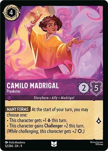 Disney Lorcana Fabled Camilo Madrigal - Prankster 52/204 Uncommon