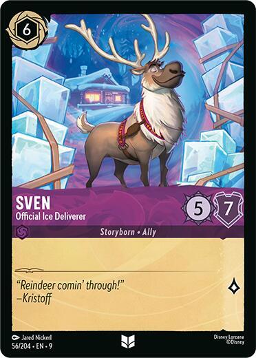 Disney Lorcana Fabled Sven - Official Ice Deliverer 56/204 Uncommon