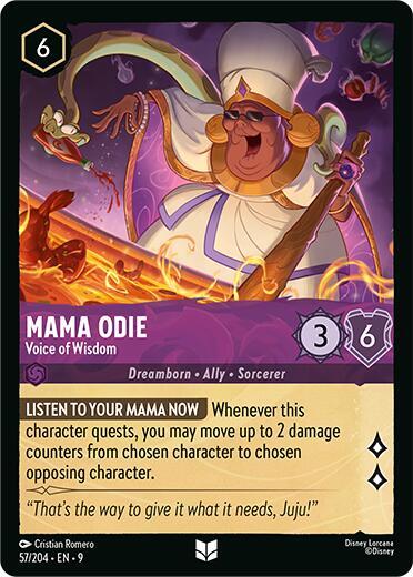 Disney Lorcana Fabled Mama Odie - Voice of Wisdom 57/204 Uncommon