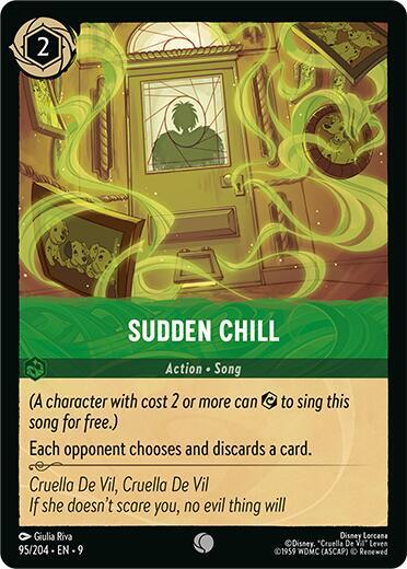 Disney Lorcana Fabled Sudden Chill 95/204 Common