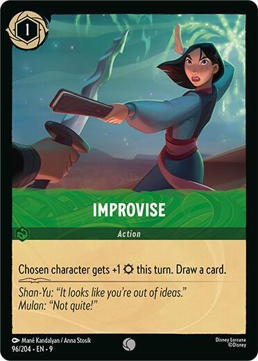Disney Lorcana Fabled Improvise 96/204 Common