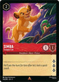 Disney Lorcana Fabled Simba - Scrappy Cub 105/204 Rare Cold Foil