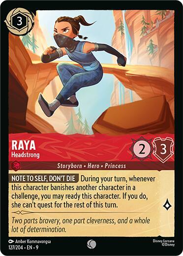 Disney Lorcana Fabled Raya - Headstrong 127/204 Common